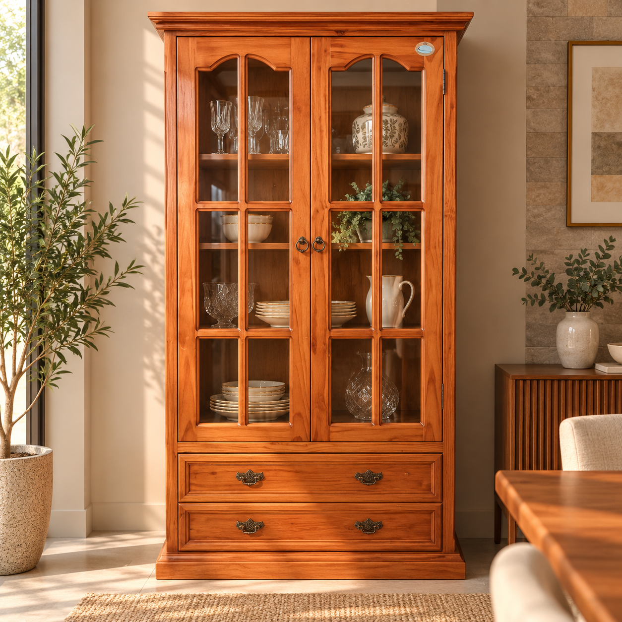 Vitrina puerta larga 2 puertas