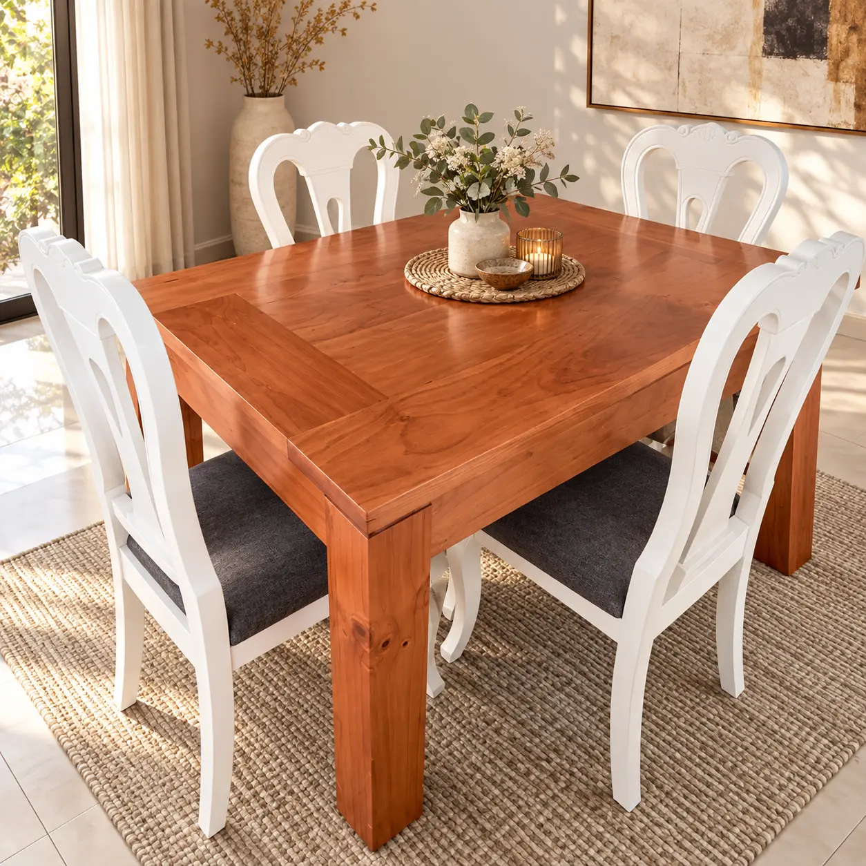 Mesa comedor cuadrada